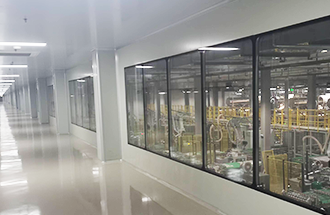 3月11日，陜西秦帝鮮集食品有限公司生產車間一樓凈化工程收尾中-志遠凈化工程項目進度。